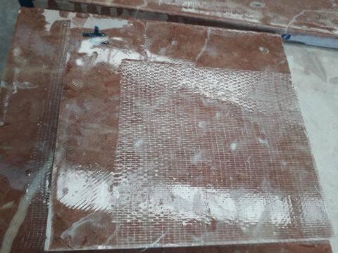 Marble slabs recovering and reparation is possible with Xilex’s for Stone resin technology