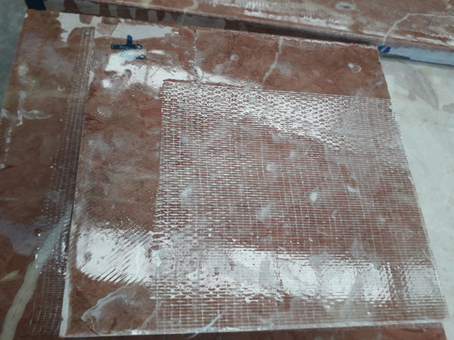 Recuperación y reparación de tablas de mármol